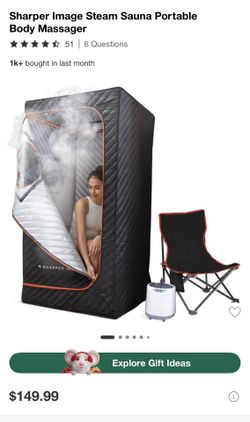 🎁 Sharper Image Steam Sauna Portable Spa