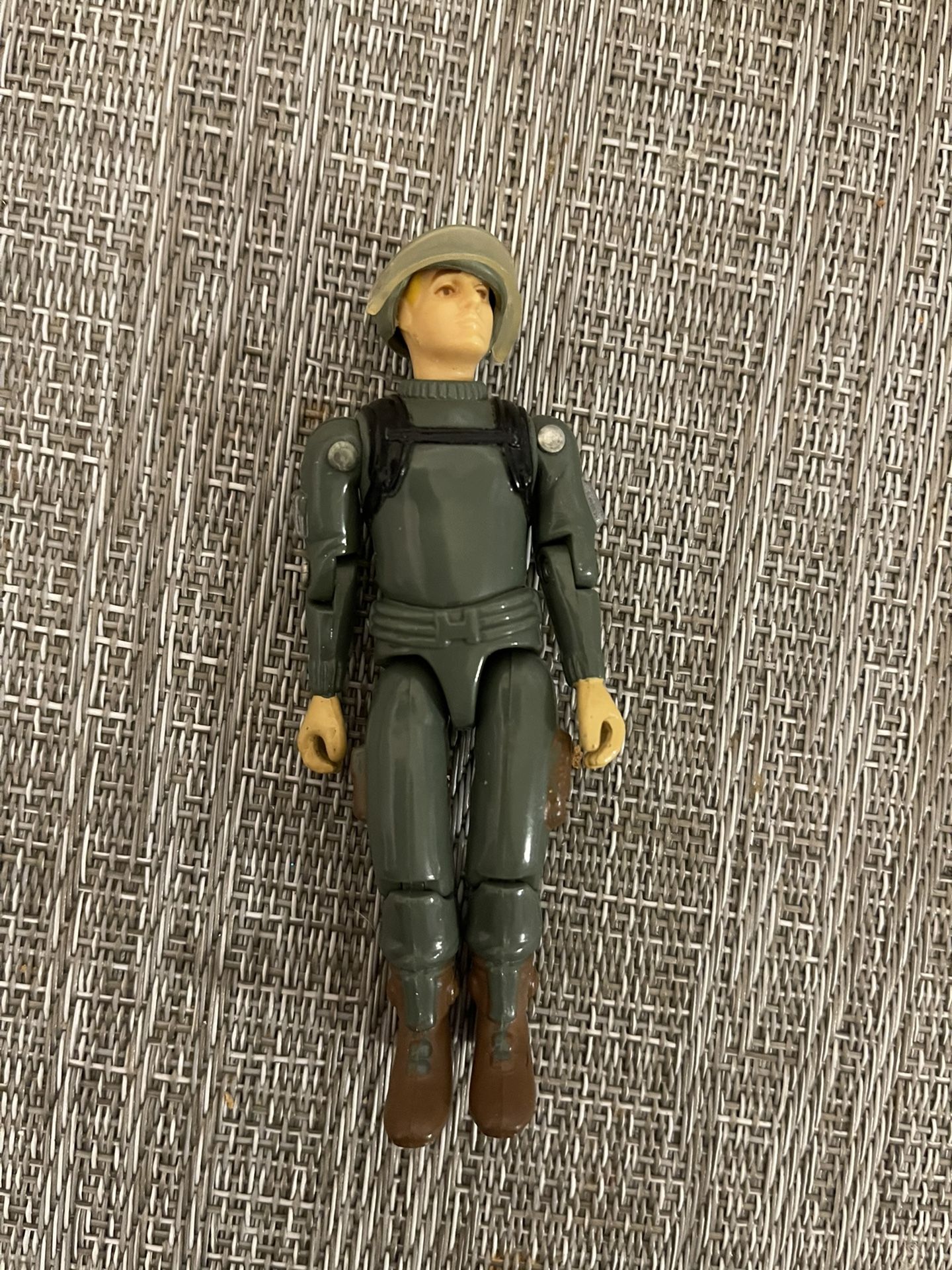 1982 GI Joe Hawk v1 Straight Arm Figure Clear Visor & Helmet *Complete Except File Card