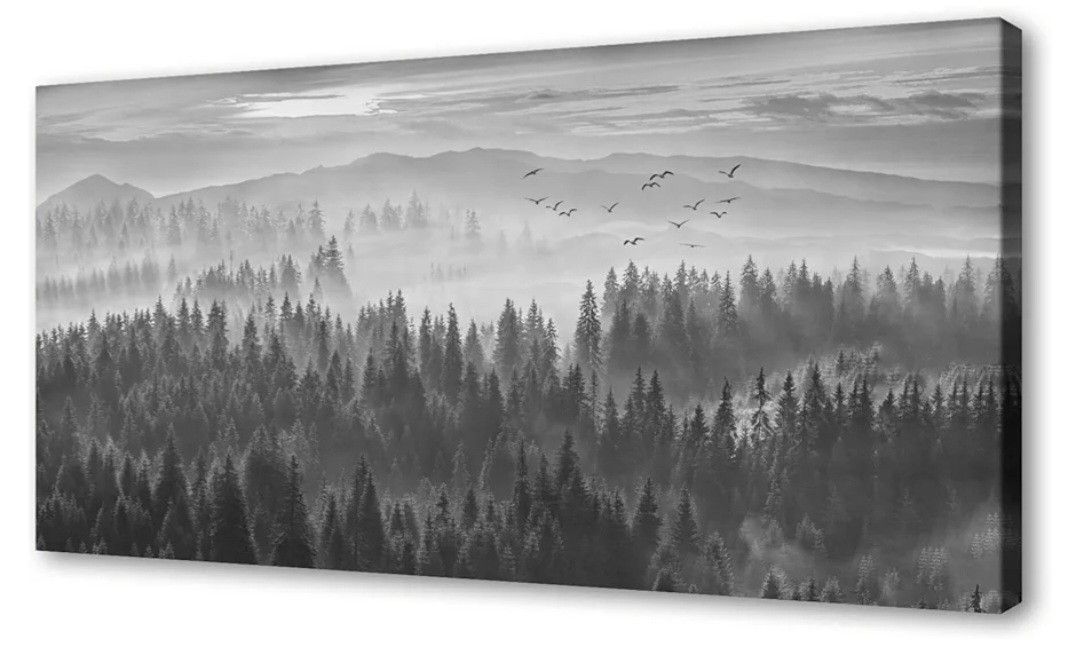 Abstract Mountain Canvas Art 59 X 29 IN