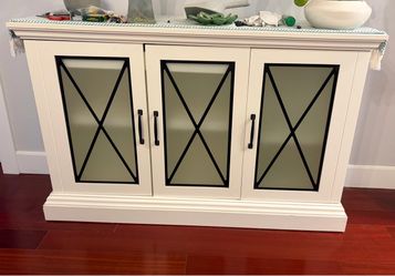 Farmhouse sideboard/ buffet cabinet, white