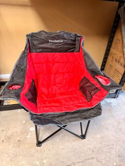 New oversized red with black camp chairs x1.youtanic brand