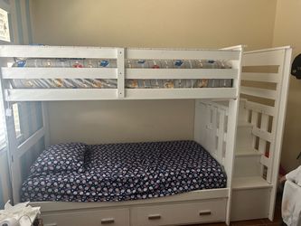 Bunk beds with a lot of storage
