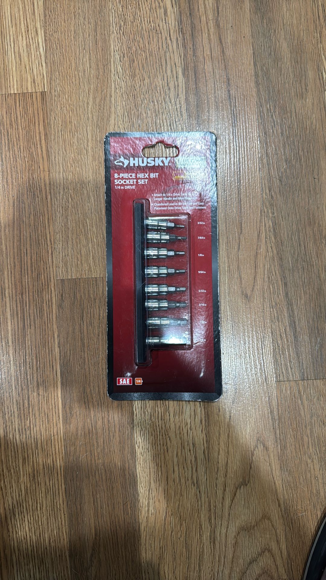 Husky 1/4 in. Drive SAE Hex Bit Socket Set (8-Piece)