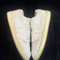 White Jordan 1 Lows 