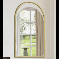 24 X 32 Arch Bathroom Vanity Mirror Gold