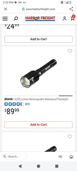 Braun flashlight