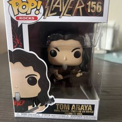 VAULTED Tom Araya Slayer Funko Pop Rocks #156 Music Vinyl Figurine Toy Figures