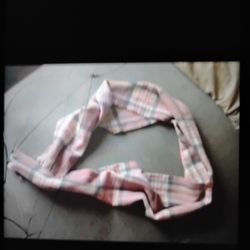 A. Nice Pink & Grey Plaid Women's Scarf 