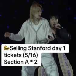 BTS Arirang Stanford 5/16 Floor Seat Tickets Section A