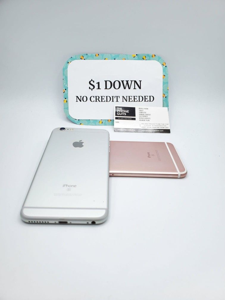 Apple iPhone 6S Unlocked For All Carriers - 90 DAY WARRANTY - $1 DOWN - NO CREDIT NEEDED 