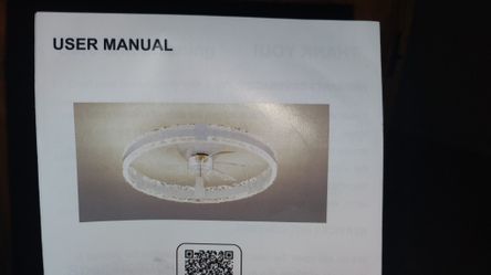 Ceiling Fan And Light W/ Remote.