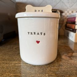 Ceramic Dog Treat Jar