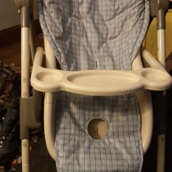 Toddler High Chair and Space Saver Chair 