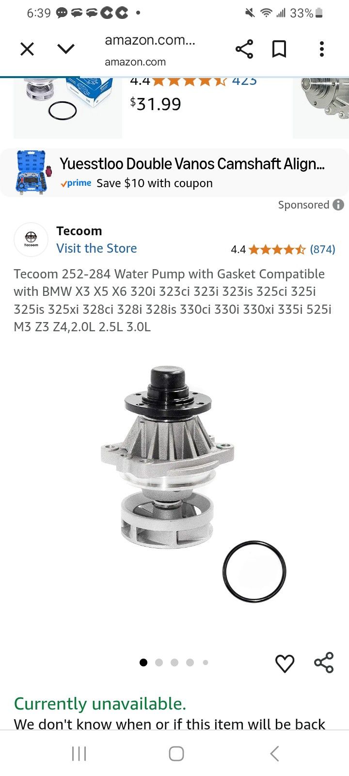 New Parts For A 2003 BMW X5 3.0i
