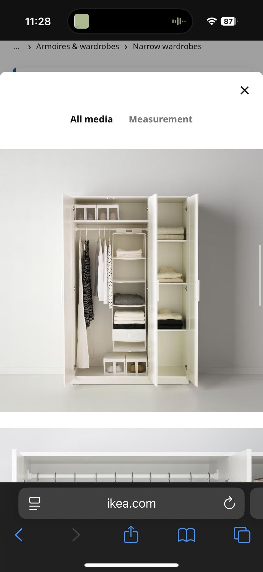 IKEA Brimnes Wardrobe Armoire 