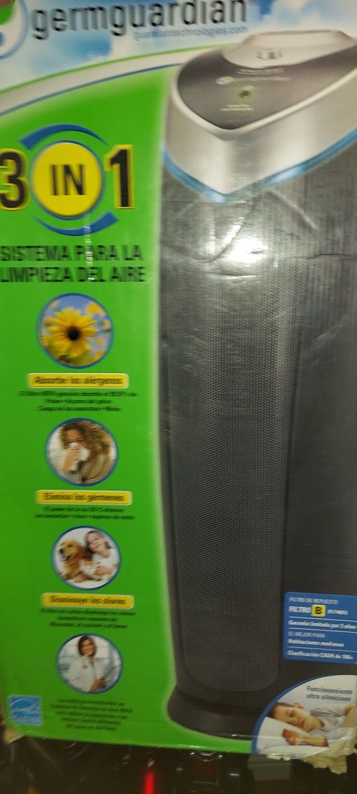 GermGuardian 3 in 1 True HEPA Tower Air Purifier $50