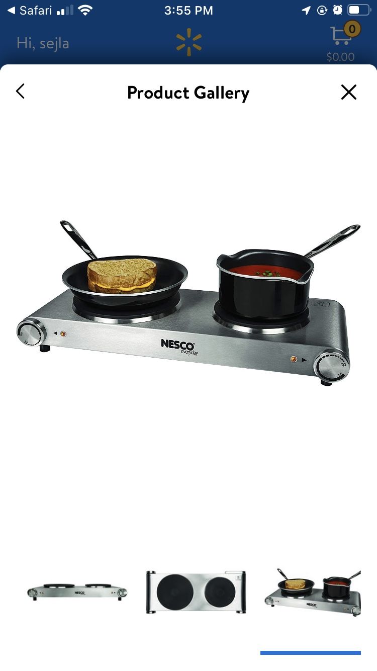 Nesco Double Burner New