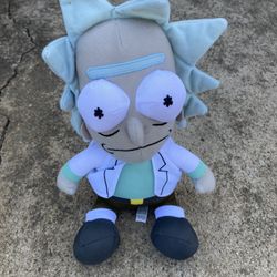 Rick And Morty RICK SANCHEZ Scientist Stuffed Plush Adult Swim 10” Toy Factory