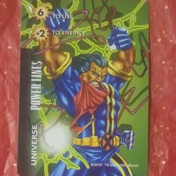 1995 Fleer Marvel Bishop Universe Power Lines OverPower Card Game Vintage Comics Collectible Character 