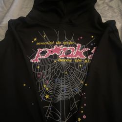 Sp5der Black Hoodie – Size S – Authentic 