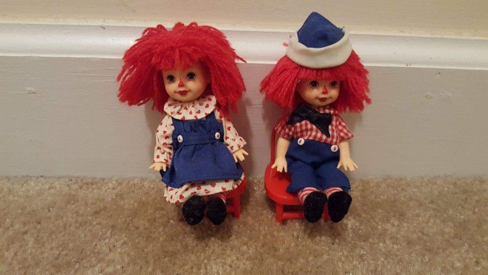 Kelly and Tommy as Raggedy Ann and Andy