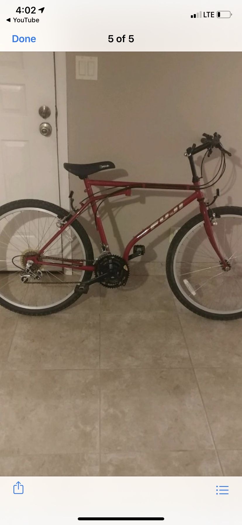 Fuji 4130 Chromoly Finish Foldable Mountain Bike