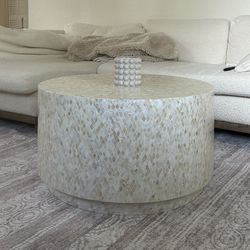 Cream Shell Coffee Table