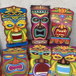 Tiki Luau Cutouts 6 Pcs 