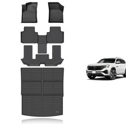 2018–2026 Volkswagen Atlas 6-Seat Floor Mats & Cargo Liner Set