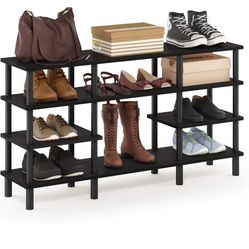 Tier Multipurpose Wide Shelf, Espresso/Black