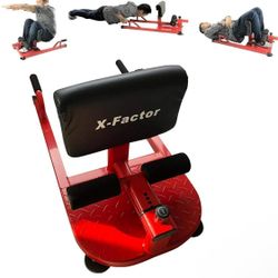 X FACTOR Multi Function Sissy Squat Abdominal Core 3 in 1 HD Strength Training Home Gym for Strong Abs, Leg Extension, Glutes and Thighs Exercise Work