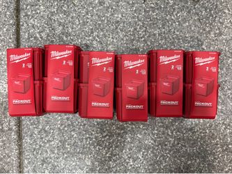 12 Milwaukee Packout Bins, Price is firm