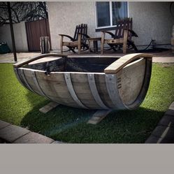 Custom Planters Made From Wine Barrels 