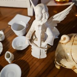 Vintage Antique Mini China And Figurines 