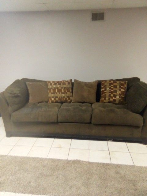 Suede Couch