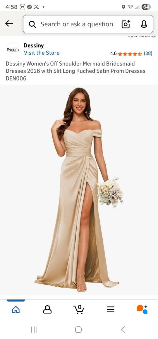 New Dress Evening Gown Size 10