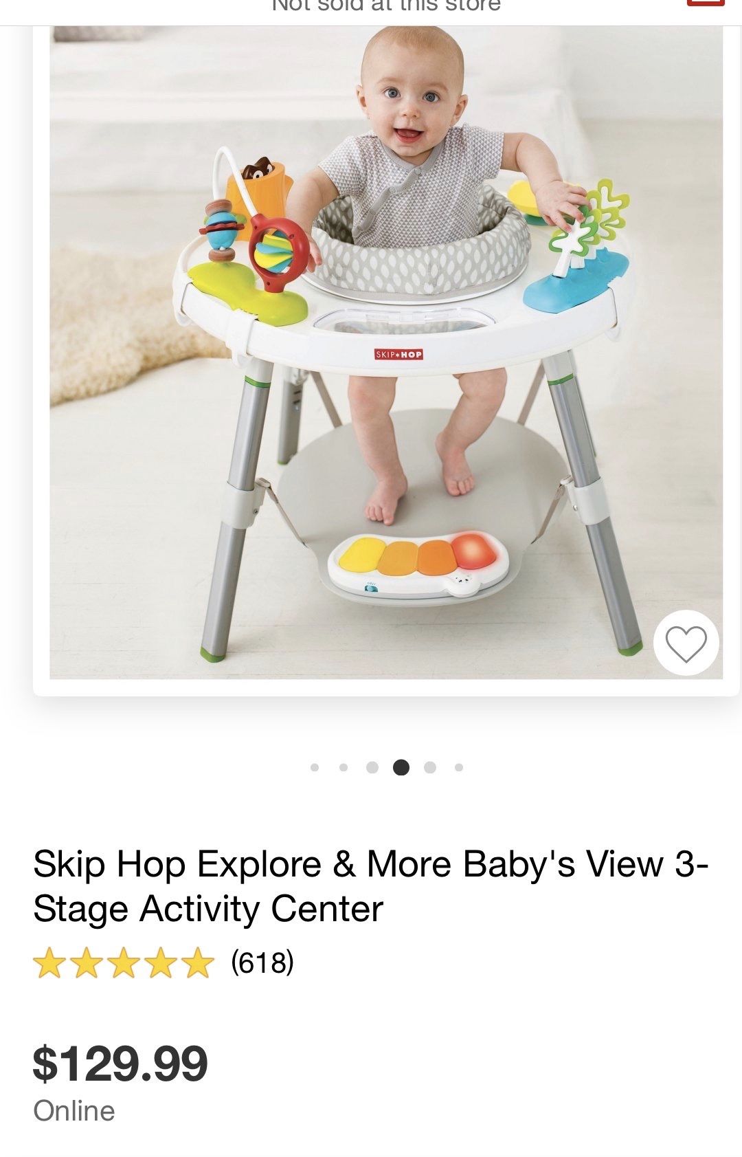 Baby stage activity center
