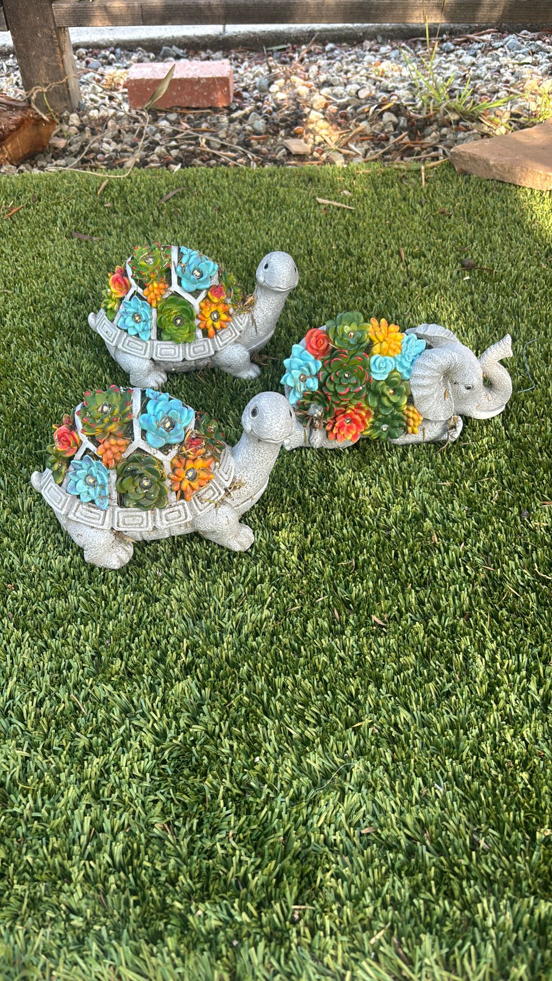 Garden Solar Light Figures - Turtle 🐢 Elephant 🐘