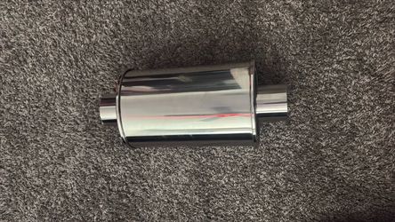 Vibrant ultra quiet oval resonator 2.5 inch inlet and outlet open to all offers