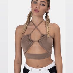 NEW Cutout Halter Top