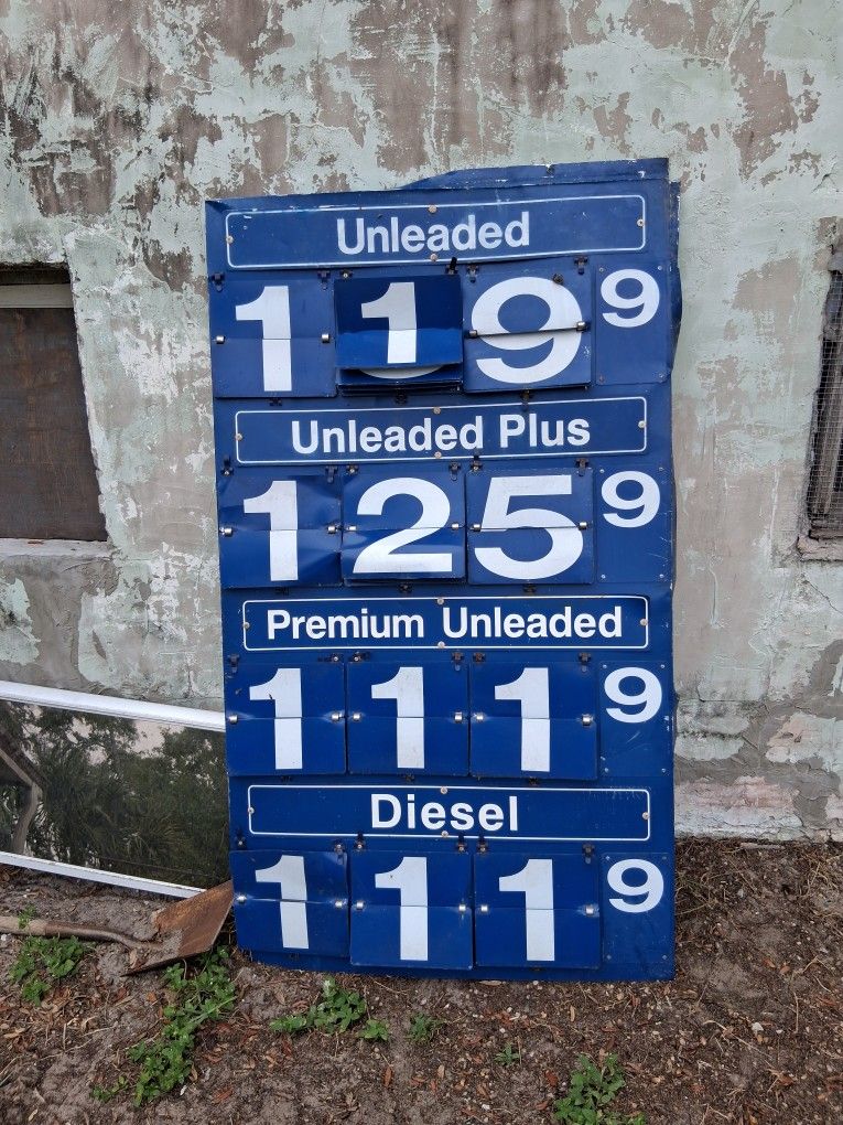 Gas Station Sign