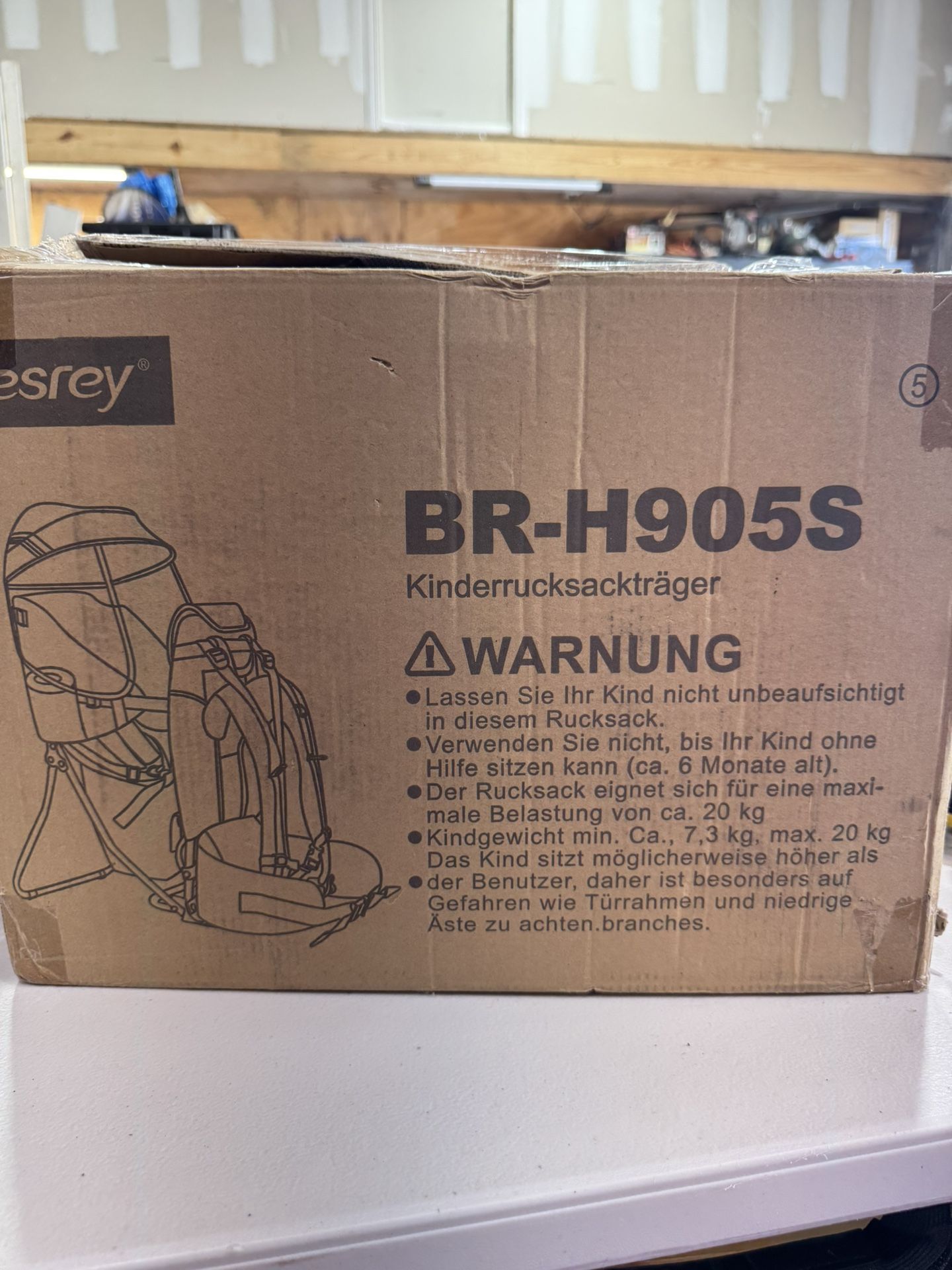 Besrey Toddler Hiking Backpack Baby Carrier,Foldable Frame Lightweight Large Capacity Child Carrier for Hiking,Black