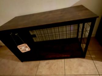 Dog crate furniture