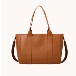 Poppy And Peonies Multitasker Cognac Bag 