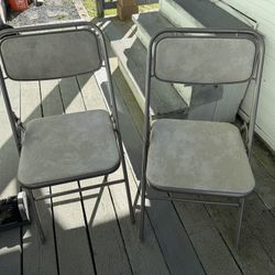 Vintage Samsonite 6275 Folding Chairs | Mid-Century Modern | Set Of 2