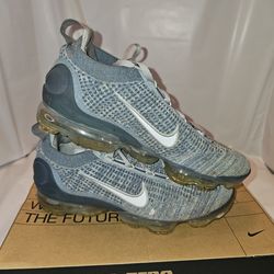 Men's Nike Air VaporMax 2021 Flyknit Shoes  Size 8.5 Armory Blue Smoke