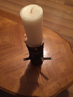 Candle wood log