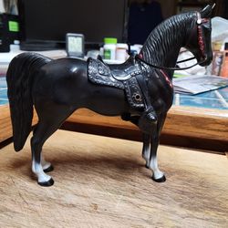 Vintage 50's Heartland Plastics Black Champ Pony