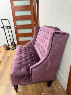 Beautiful Purple Loveseat