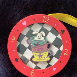 Limited Release White Rabbit & Teacup Pin and Ornament- New With Tags